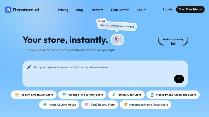 From Idea to Live Store in Minutes: Genstore Launches AI-Native Commerce  With Autonomous Agent Teams